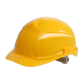Каска защитная TUNDRA, для строительно-монтажных работ, с пластиковым оголовьем, желтая
