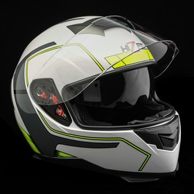 

Шлем HIZER J5318, размер L, белый/серый/желтый