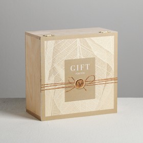 

Ящик деревянный с магнитом Gift, 20 × 20 × 10 см