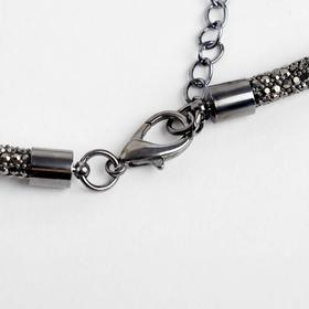 

Колье "Ночь" звенья, цвет серый, 70см