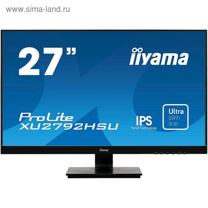 фото Монитор iiyama prolite xu2792hsu-b1 27", ips, 1920x1080, 75гц, 4мс,vga,hdmi, dport,чёрный