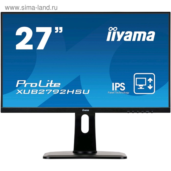 фото Монитор iiyama prolite xub2792hsu-b1 27", ips, 1920x1080, 75гц, 4мс,vga,hdmi,dport,чёрный