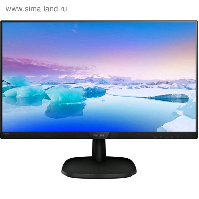 фото Монитор philips 223v7qsb (00/01) 21.5", ips, 1920x1080, 60гц, 5мс, vga, dvi, чёрный