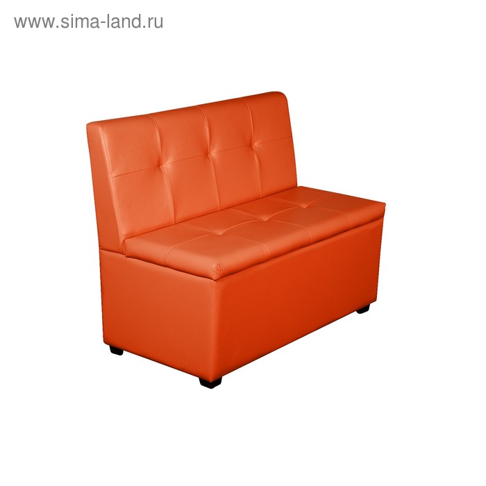 Кухонный диван Уют-1,2, 1200x550x830, оранжевый