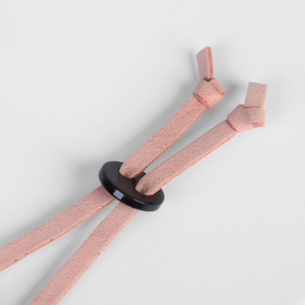 

Кулон на шнурке "Новый стиль" овал, цвет бежево-розовый, 65см