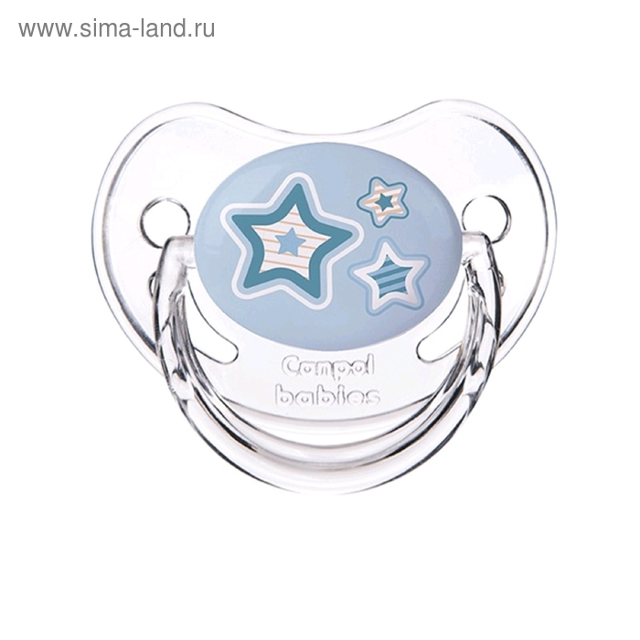 Пустышка силиконовая Canpol babies Newborn Baby, ортодонтическая, от 6-18 месяцев, цвет голубой