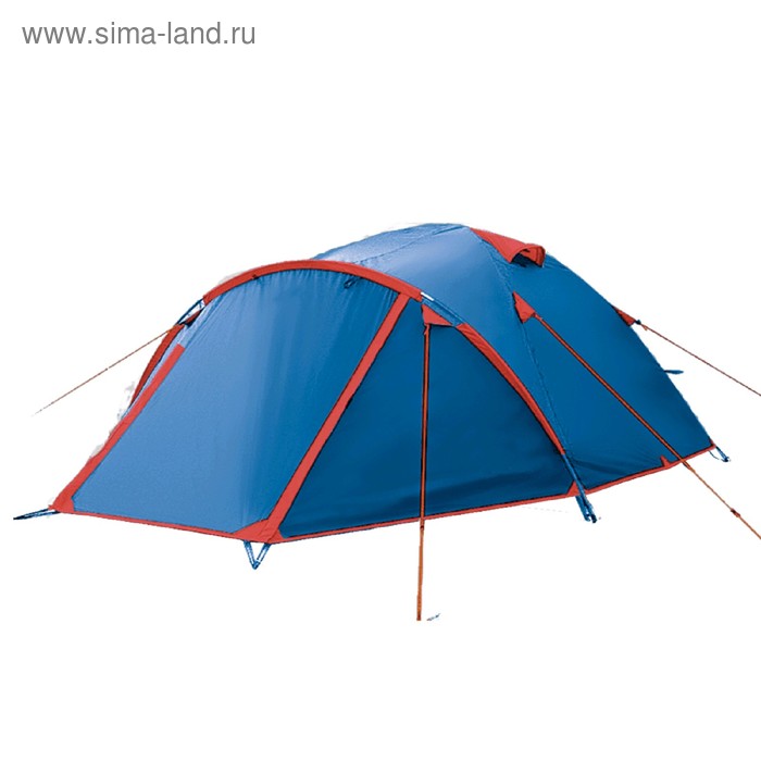 палатка arten birdland двухслойная 3 местная цвет синий Палатка Arten Vega, двухслойная, 4-местная, цвет синий