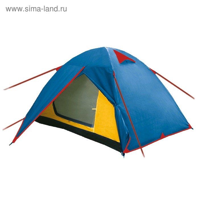 Палатка Arten Walk, двухслойная, 2-местная, цвет синий туристическая палатка arten walk