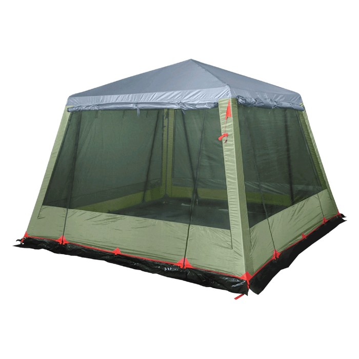 Палатка-шатер BTrace Grand, однослойная, четыре входа, цвет зеленый