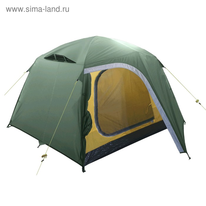 палатка 2 местная btrace travel 2 Палатка BTrace Point 2+, двухслойная, 2-местная, цвет зелёный