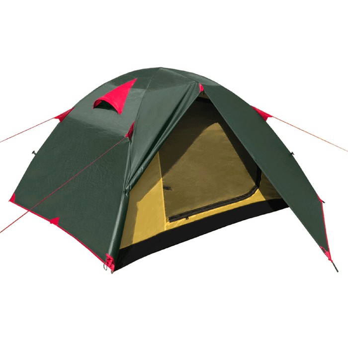 Палатка BTrace Vang 3, двухслойная, трёхместная, цвет зелёный