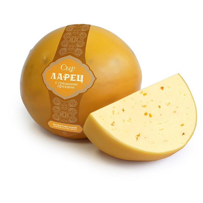 

Сыр Ларец c грецким орехами 50% вес кг