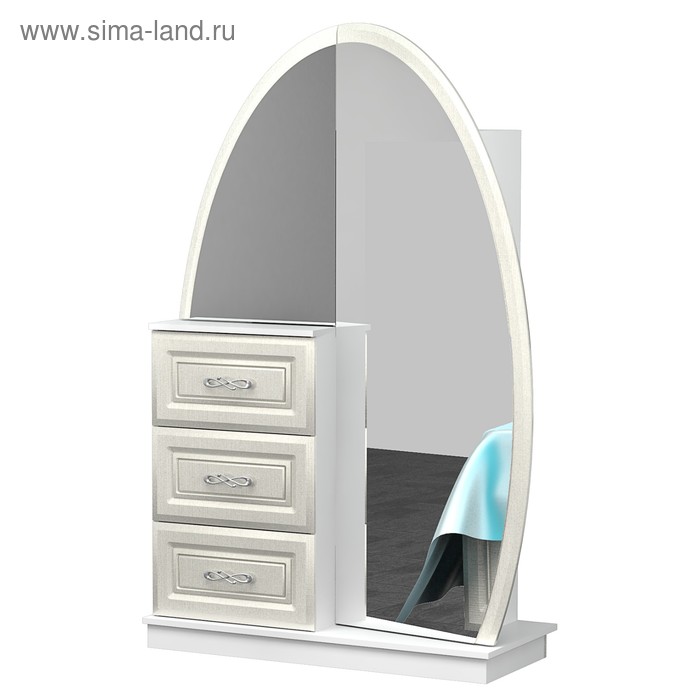 

Трильяж Жемчужина, 1130х450х1688, Белый/Шелк платина