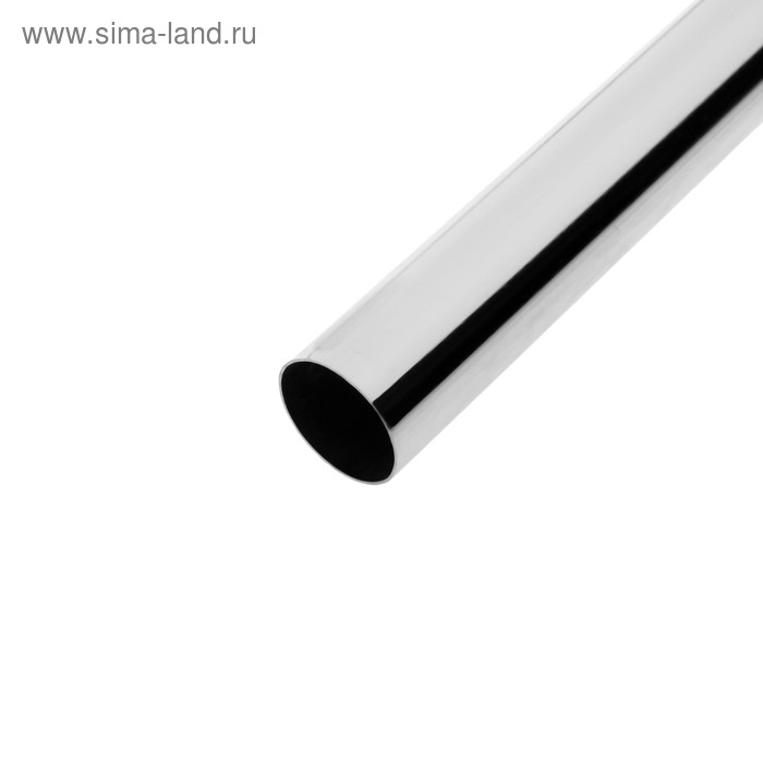 Труба ТУНДРА d=25 мм, 0.7 мм, L=1000 мм, цвет хром труба тундра овальная 30х15 мм l 1000 мм цвет хром