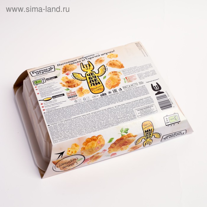 

Чебупели Горячая штучка с ветчиной и сыром 300г