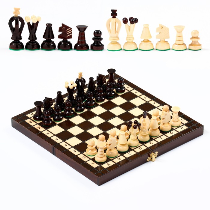 Шахматы польские Madon Королевские, 28 х 28 см, король h=6 см, пешка h-3 см