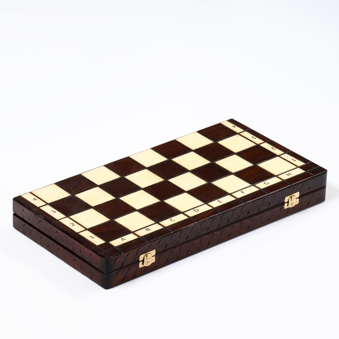Шахматы "Королевские", 44 х 44 см, король h=8 см, пешка h-4.5 см
