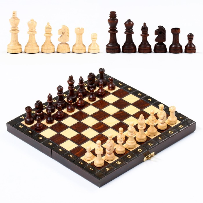 Шахматы польские Madon, ручная работа, 27 х 27 см, король h-6 см. пешка h-2.5 см шахматы резные каверник ручная работа 27 на 27 см