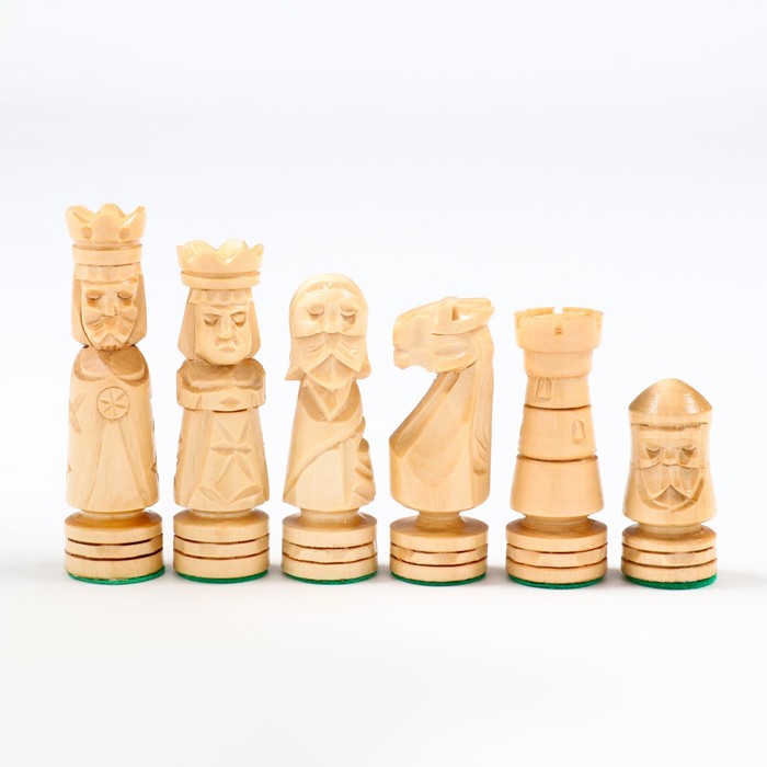 Шахматы ручной работы, 49 х 49 см, король h=12.5 см пешка h-6.5 см