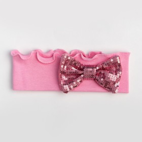 Повязка для девочки, цвет розовый, размер 46-50