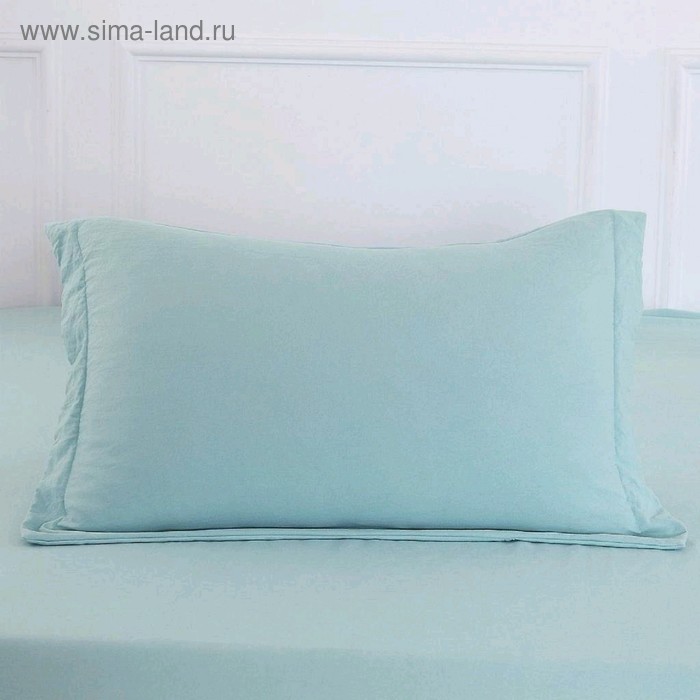 

Наволочка «Ирианна», размер 50 × 70 см - 2 шт, индиго, жатка