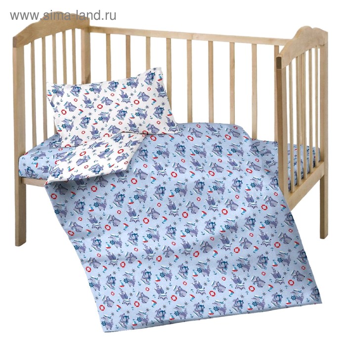 

КПБ, размер 100×138 см, 112×147 см, 40×60 см, ситец 9835-1