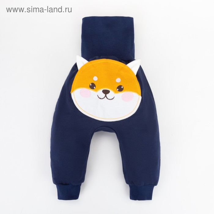 

Штанишки Крошка Я "Корги", синий, рост 62-68 см