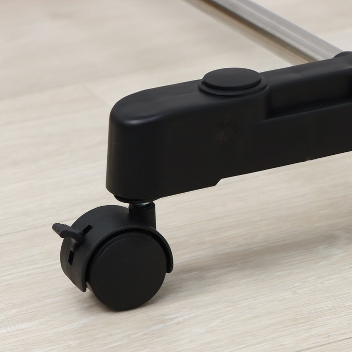 Стойка для одежды телескопическая, 1 перекладина, подставка для обуви 78х42х80(160) см