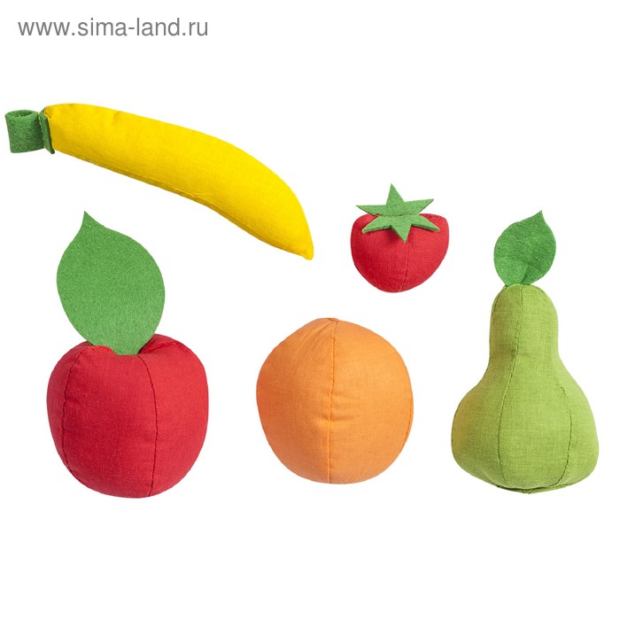фото Набор фруктов, 5 предметов, с карточками paremo