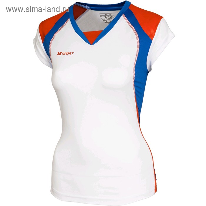 фото Женская волейбольная майка 2k sport energy, white/royal/red, xl 2к