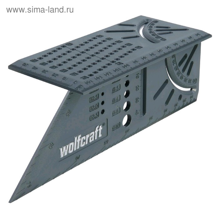Угольник разметочный Wolfcraft 5208000, 3D, многофункциональный,