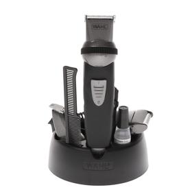 

Триммер Wahl GroomsMan Body 9953-1016, для усов/бороды, 6 насадок, от сети/АКБ, чёрный