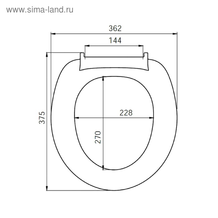 

Сиденье для унитаза IDDIS ID 01 107.1, белое