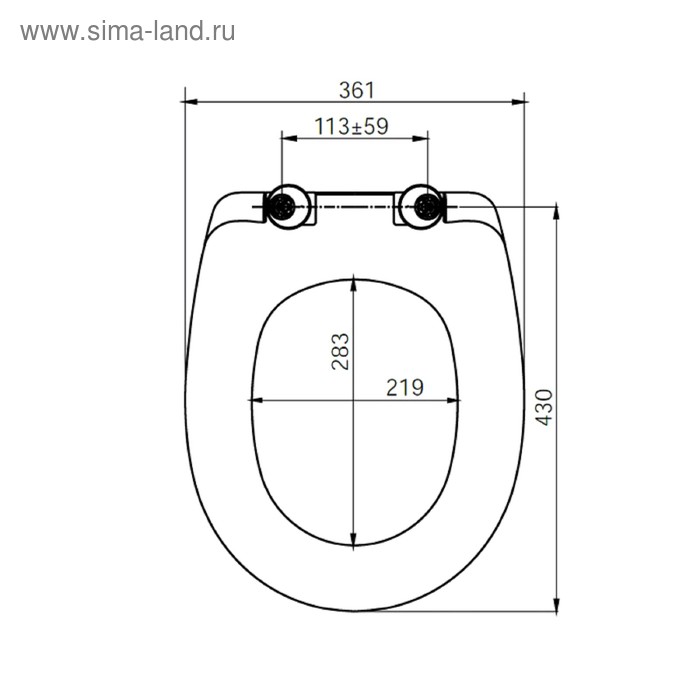 фото Сиденье для унитаза iddis id 136 dp sc, микролифт, дюропласт, белое