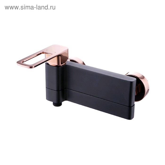 

Смеситель для ванны IDDIS Slide SLIBG00i02, однорычажный, вытяжной излив 14см, золото/черный