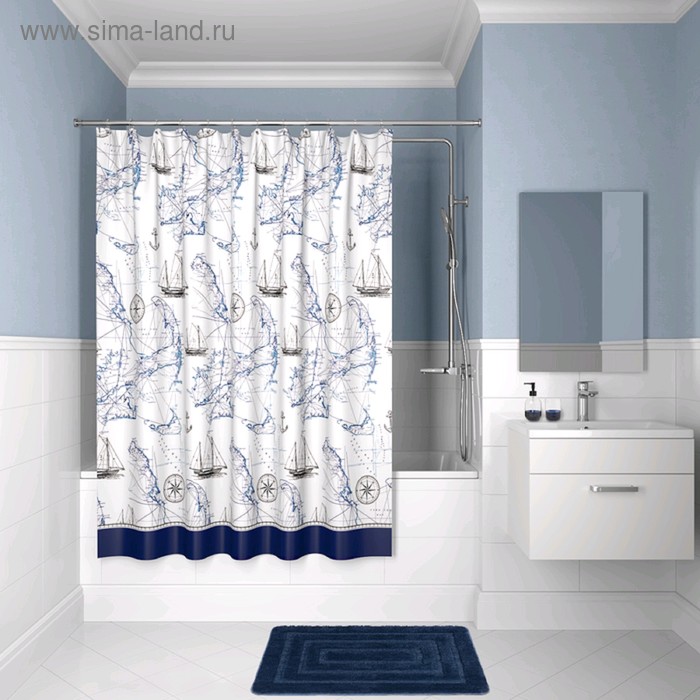 фото Штора для ванной комнаты iddis b16p218i11, 200x180 см, полиэстер