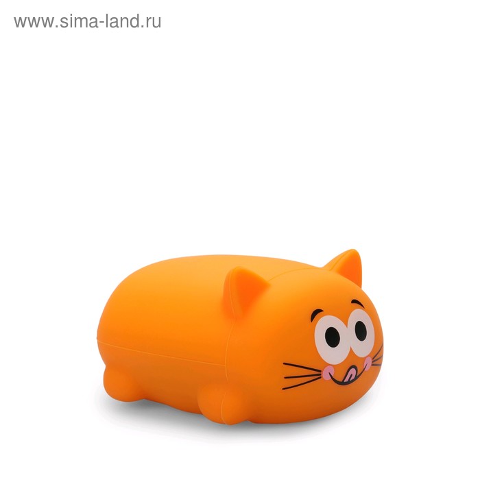 Игрушка музыкальная Happy Baby Soft & Joy «Котик», цвет оранжевый