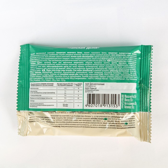 Хлебцы протеино-злаковые ROYAL CAKE Тайская дыня 55г