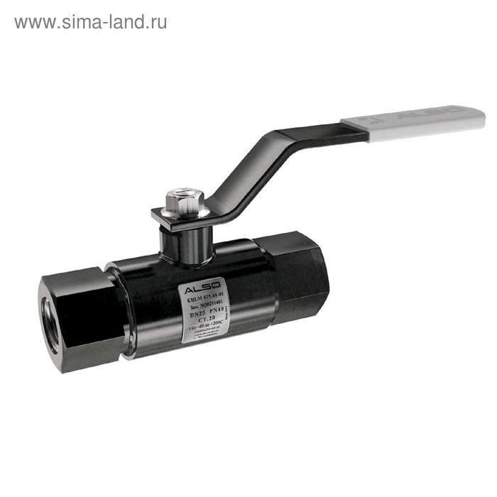 

Кран шаровой ALSO, муфтовый, стальной, Ру 40, Ду 32