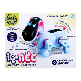 

Игрушка-робот «IQ-Пес», работает от батареек, световые и звуковые эффекты, цвет розовый
