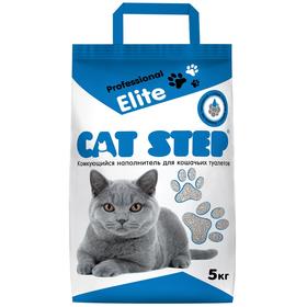 

Наполнитель минеральный комкующийся CAT STEP Professional Elite, 5 кг