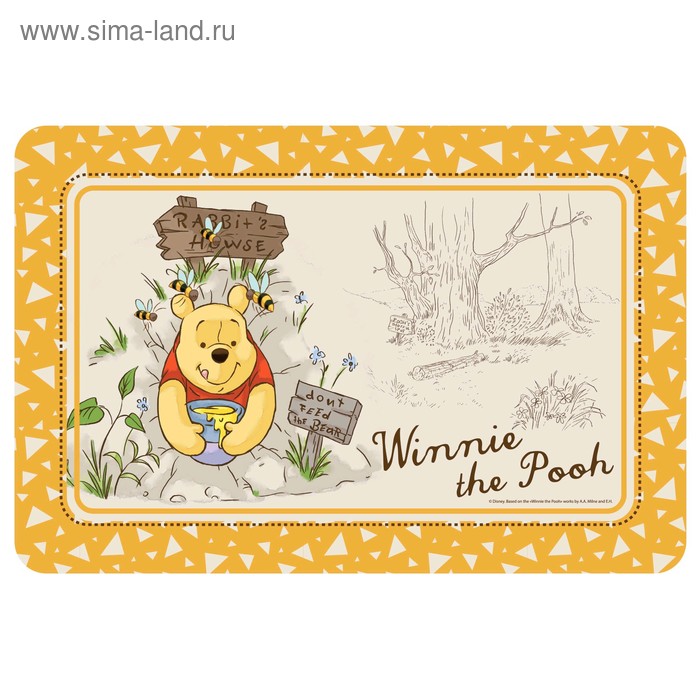 Коврик под миску Disney Winnie-the-Pooh, 43 x 28 см