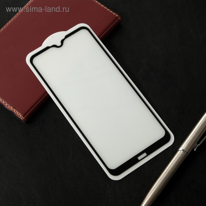 Защитное стекло Cassedy Full Cover, для Xiaomi Redmi 8A, полный клей, чёрная рамка