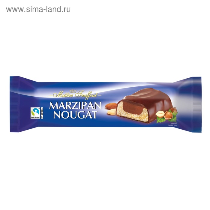 фото Марципановый батончик maître truffout с нугой и молочным шоколадом, 75 г