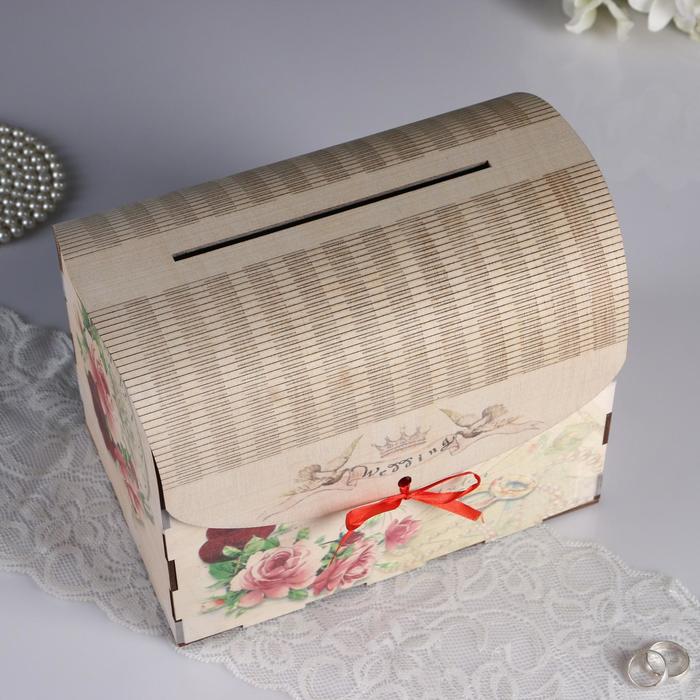

Свадебный банк "Wedding", 25,5х16х19 см, печать, не в сборе