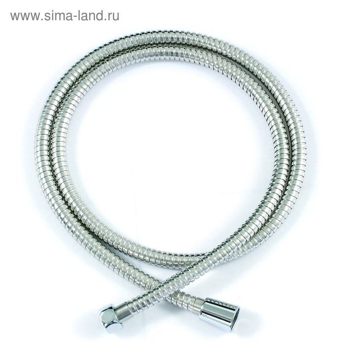 Шланг для душа BRAVAT P7234CP-RUS, с защитой от перекручивания 1.5 м, нержавеющая сталь цена и фото