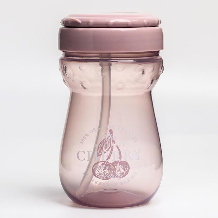 

Поильник с трубочкой, 360 мл., цвет lilac