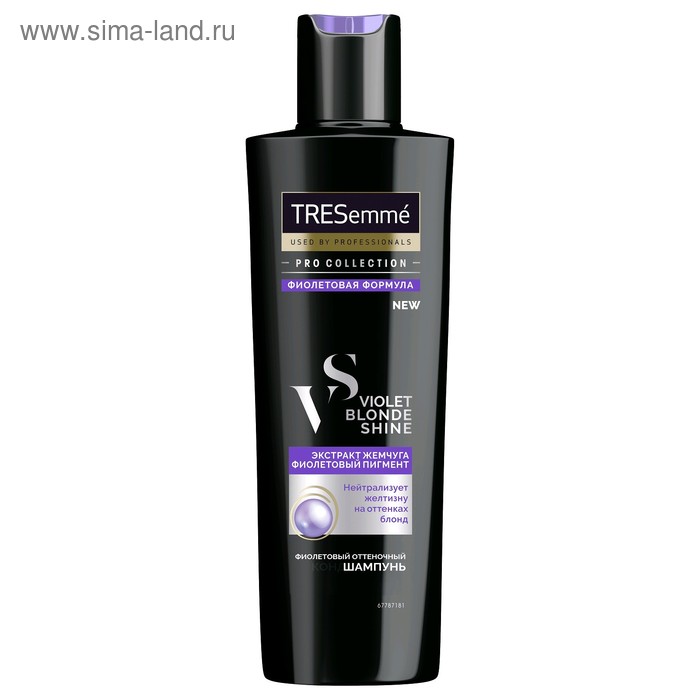 

Оттеночный шампунь Tresemme Violet Blond Shine, оттенок фиолетовый, 250 мл
