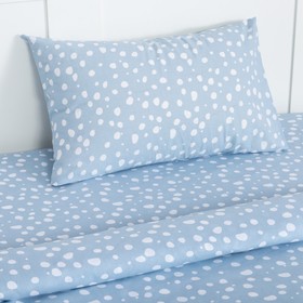 

Постельное белье "Этель" 1,5 сп Soft blue 143х215 см, 150х214 см, 50х70 см -1 шт, 100% хл, бязь