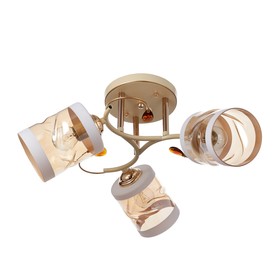 

Люстра 9829/3 3хE27 60W бежевый/золото